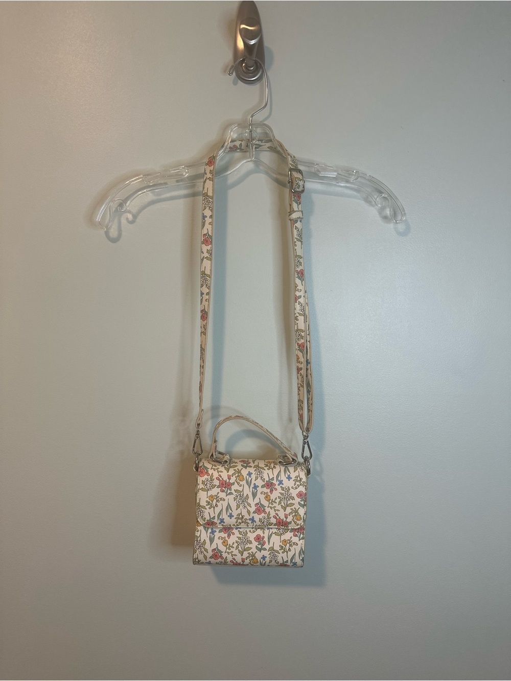 Cat & Jack Girls Floral Top-Handle Mini Crossbody Purse